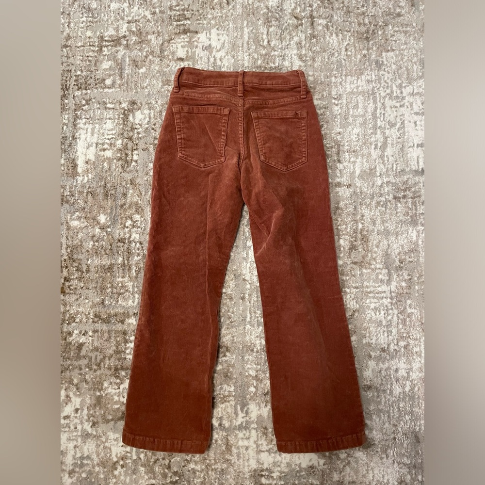 Art Class Terracotta Corduroy Fabric wide leg girls pants size S 6/7 - Picture 2 of 4